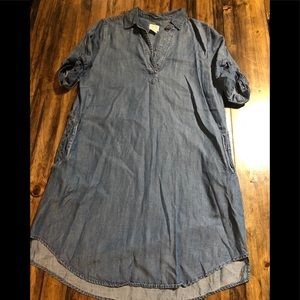 Chambray denim dress